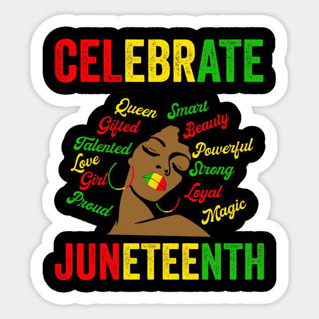 CELEBRATE JUNETEENTH Sticker by Banned Books Club